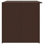 vidaXL Boîte de stockage de jardin marron 150x100x100cm Résine tressée