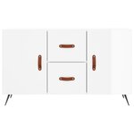 vidaXL Buffet blanc brillant 100x36x60 cm bois d'ingénierie