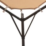 vidaXL Chapiteau tente 4 x 4 m Beige Acier