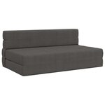 vidaXL Canapé-lit pliable Gris foncé 152 x 86 5 x 60 cm Tissu