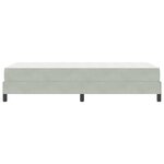 vidaXL Lit boxspring avec matelas Gris clair 80 x 200 cm Velours