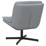 vidaXL Chaise Pivotante Gris clair Tissu Standard Ergonomique