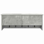 vidaXL Porte-manteau mural avec étagère Gris béton 80 x 20 x 30 cm