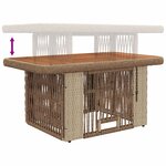 vidaXL Ensemble de salle à manger pour jardin 3 Pièces Beige et crème