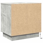 vidaXL Cabinet de chevet 2 Pièces Gris béton 50 x 34 5 x 50 cm.