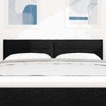 vidaXL Tête de lit avec tête de lit Noir 144 cm Cuir synthétique