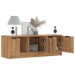 vidaXL Meuble TV chêne artisanal 102x35x36 5 cm bois d'ingénierie