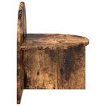 vidaXL Table de chevet 2 pc Chêne fumé 40 x 35 5 x 45 5 cm