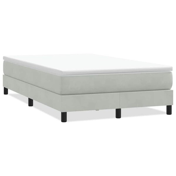 vidaXL Sommier à lattes de lit sans matelas gris clair 120x210 cm