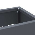 vidaXL Porte-parapluie avec stockage Anthracite 28 x 12 x 41 cm Acier