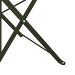 vidaXL Chaise de jardin pliante 2 Pièces Vert 42 x 46 x 82cm Acier