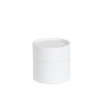 Lot de 6 boîtes cylindriques blanc 7.2 x 6.2 cm