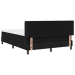vidaXL Lit boxspring avec matelas avec matelas Noir 160 x 200 cm