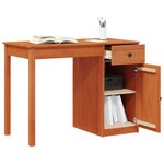 vidaXL Bureau Brun Ciré 100 x 50 x 74 cm Pin massif