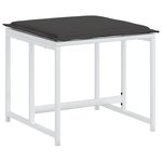 vidaXL Ensemble à manger de jardin avec coussins 13Pièces blanc textilène