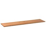 vidaXL Dessus de bureau marron clair bois chêne massif rectangulaire