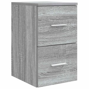 vidaXL Meuble de Salle de Bain In-between Sonoma gris 30 x 41 x 50 cm