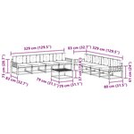 vidaXL Ensemble de canapés d'extérieur 9 pc Blanc et gris clair