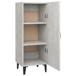 vidaXL Buffet Gris béton 34 5x34x90 cm Bois d'ingénierie