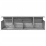vidaXL Armoire murale 100x20x30 cm sonoma gris bois d'ingénierie