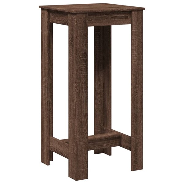 vidaXL Table de bar chêne marron 51x50x103 5 cm bois d'ingénierie
