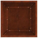 vidaXL Foyer de cheminée Marron 40 x 40 x 35 cm Acier patiné