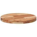 vidaXL Dessus de table rond Ø50x4 cm bois massif d'acacia