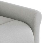 vidaXL Fauteuil inclinable gris nuage tissu
