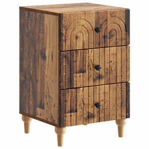 vidaXL Cabinet de chevet avec tiroir Bois ancien 43 x 41 x 66 5 cm