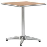 vidaXL table Argenté Aluminium et Plastique