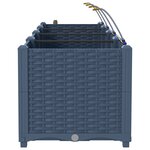 vidaXL Pots de jardin Gris 160 x 40 x 37.5 cm Acier