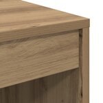 vidaXL Bureau avec rangement Chêne artisanal en bois d'ingénierie