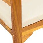 vidaXL banc Finition à l'huile naturelle 157 x 46 x 82 5 cm