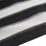 vidaXL Filet brise-vue anthracite et blanc 1 5x10 m PEHD 75 g/m²