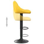vidaXL Tabourets de bar lot de 2 jaune moutarde velours