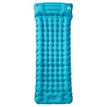 vidaXL Matelas de camping autogonflant avec oreiller 1 personne bleu