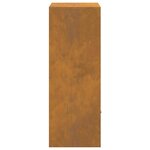vidaXL Boîte de dépôt de colis Rouillé 41 x 38 x 103 cm