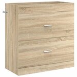 vidaXL Meuble sous lavabo de salle de bain Chêne Sonoma