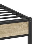 vidaXL Cadre de lit sans matelas chêne sonoma 90x190 cm