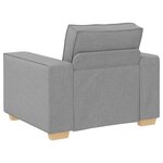 vidaXL Ensemble de Canapés 3 Pièces Gris 220 x 78 x 84 cm tissu