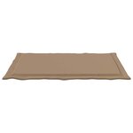 vidaXL Coussins de siège 2 Pièces Taupe 47 x 36 x 2 cm Polyester