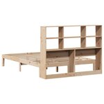 vidaXL Lit bibliothèque sans matelas 135x190 cm bois de pin massif