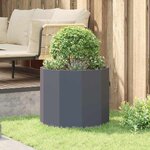 vidaXL Jardinière Anthracite 60 x 60 x 50 cm Acier