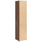 vidaXL Buffet haut chêne marron 40x41x185 cm bois d'ingénierie