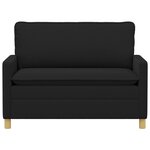 vidaXL Canapé Noir 126 x 81 x 87 5 cm Tissu