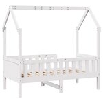 vidaXL Cadre de lit d'enfants forme de maison sans matelas pin