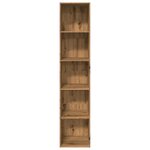vidaXL Bibliothèque chêne artisanal 40x30x189 cm bois d'ingénierie