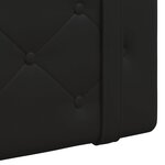 vidaXL Tête de lit suspendue Noir Simili cuir