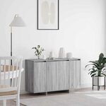 vidaXL Buffet Sonoma gris 120 x 41 x 75 cm Bois d'ingénierie
