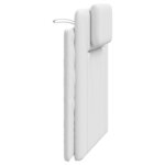 vidaXL Coussin de tête de lit blanc 80 cm similicuir